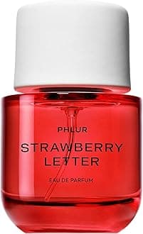 Strawberry Letter Perfume for Women & Men, 50 mL – Strawberry & Tonka Bean Eau de Parfum, Fruity Floral Fragrance with Plum Nectar, Apple Blossom & Sugared Amber | Full Size, for Women & Men, Fine Fragrance