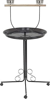 Egardenkart® Bird Stand Play Top Large Parrot Bird Play Stand Perch Rolling Stand