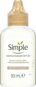 Simple Protect 'N' Glow Radiance Booster SPF 30 naturally preservative free moisturiser for dull & tired skin 50 ml