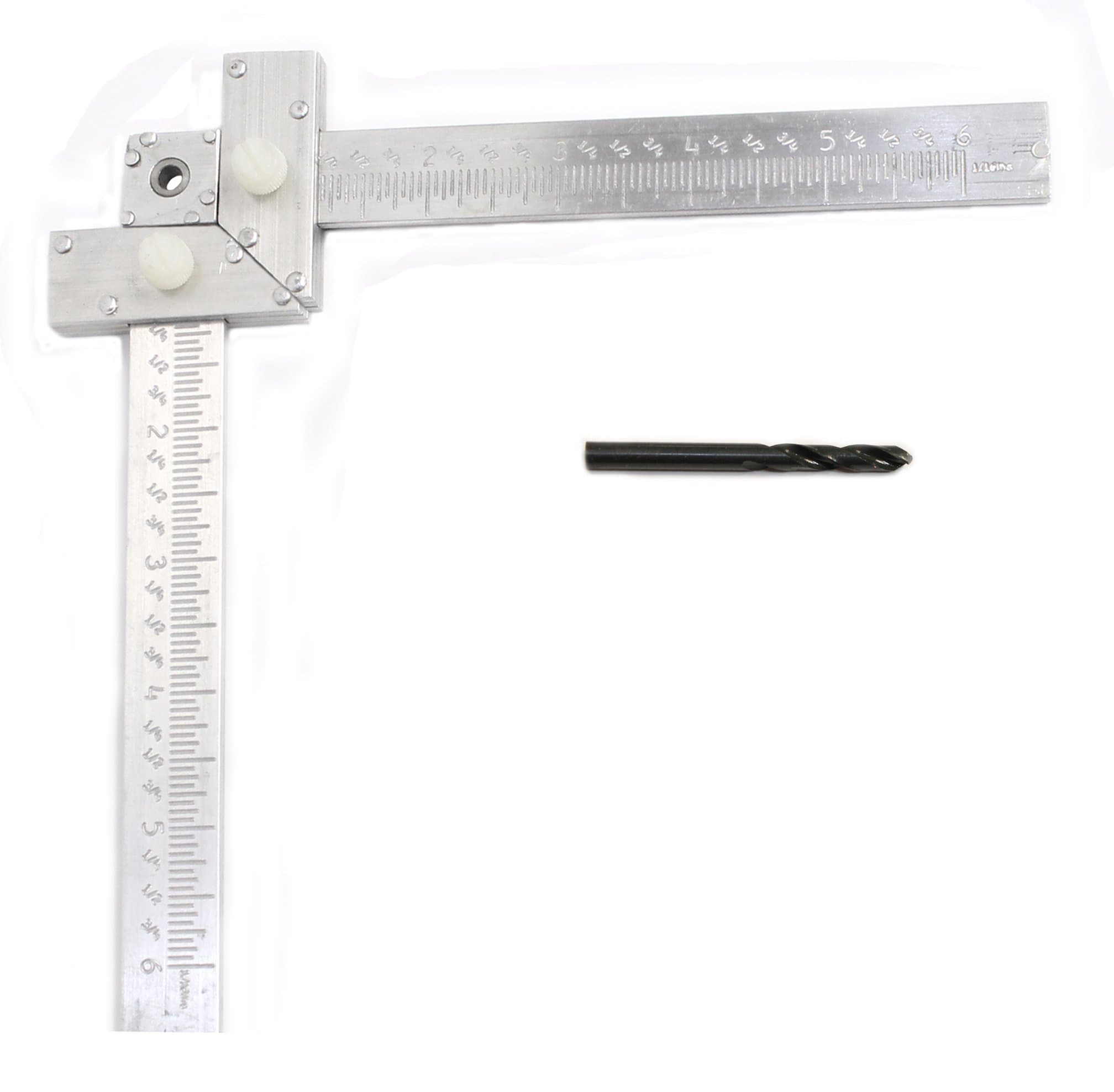 Precision Drill Measurement Tool with Drill Bit, Designed and Made in USA