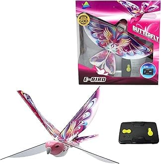 MUKIKIMeBird Pink Butterfly - 2016 Creative Child Preferred Choice Award Winning Flying RC Toy - Remote Control Bionic Bird (Newest 2.4GHz Version Featuring USB Charging)