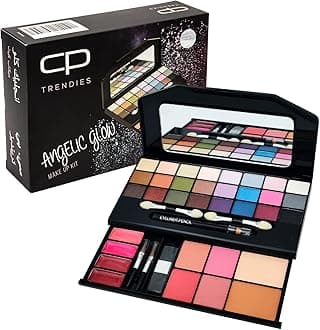 CP Trendies Angelic Glow Makeup Kit No. 87 for Ladies & Girls | Perfect Makeup Gift Set for Women with Eyeshadows, Lip Gloss, Blushers, Compact Powders, Mirror, Full Makeup Set for Every Look