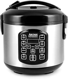 Professional Digital Rice Cooker, Multicooker, 4-Cup (Uncooked) / 8-Cup (Cooked), Steamer, Slow Cooker, Oatmeal Cooker, STS, Auto Keep Warm, 2 Qt, Stainless Steel Exterior, ARC-954SBD
