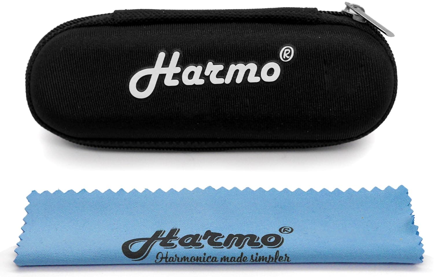 Harmonica Case Chromatic Harmonica – Black Zip Pouch (10 Hole Diatonic)