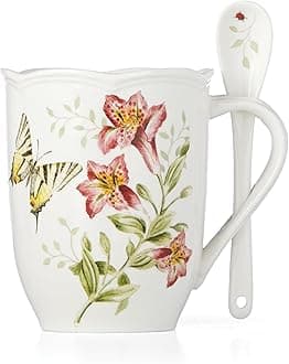 Lenox 890916 Butterfly Meadow Mug & Spoon
