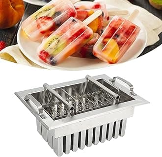 Cryfokt 40Pcs Stainless Steel Popsicle Molds, DIY Large Capacity Popsicle Machine Commercial Ice Pop Molds Ice Cream Maker, Lolly Popsicle Frozen Ice Cream Popsicle Maker for Home