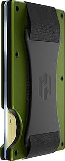 Wallet For Men - Reinvented Design Men's Wallet - Slim, Minimalistic & Seamless, Blocks RFID Scanners with a Cash Strap (Matte Olive)