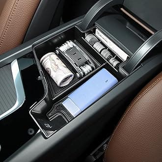 Center Console Organizer Tray Compatible with Volvo XC60 (2018-2025) / XC90 (2021-2024) / S90 S60 (2020-2025) V60 V90 Accessories, Insert Armrest Tray Middle Console Organizer