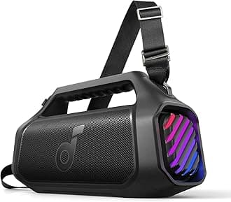 soundcore Boom 2 Plus by Anker, Outdoor Speaker, 140W, 2+2 Channel, BassUp 2.0, 20H Playtime, Fast Charge, IPX7 Waterproof, RGB Lights, Power Bank, Bluetooth 5.3, Portable for Outdoors [Renewed]
