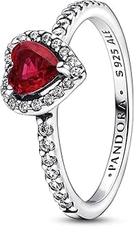 Anillo Timeless 198421C02-52 corazón rojo