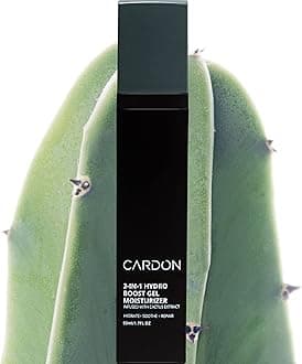 Cardon Moisturising Anti-Aging Face Lotion for Men Korean Face Care Hydro Boost Gel Cactus Extract Healing Reduces Wrinkles and Repairs Acne Scars Cr
