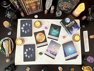 Moonology Oracle Tarot Card Game A 44 Card Tarot Deck - Among Most Popular English Oracle Universal Old-Fashioned Divination Future Game Card Set, God Fate Prediction