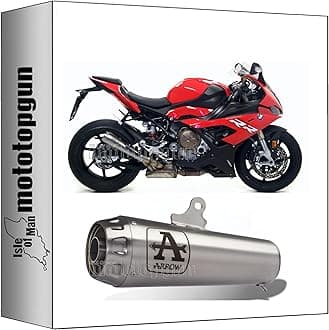 arrow exhaust + link-pipe homologated pro-race nichrom with steel end cap compatible with bmw s1000 s-1000 rr 2024 mototopgun