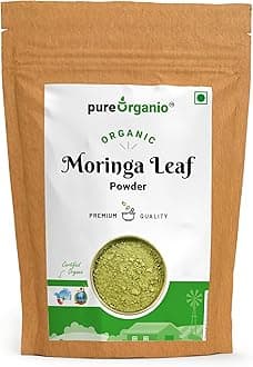 Moringa Powder Organic | NPOP Certified | Indian Organic Moringa Powder for Nutrient-Rich Superfood | Natural Energy Booster | Pure Moringa Leaf Powder for Smoothies and Cooking (250 Gm)