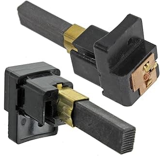 SPARES2GO Motor Carbon Brushes Pair Compatible with Dyson DC05 DC07 DC08 Vacuum Cleaner (Pack of 2, with Spring Loaded Brush Housing)
