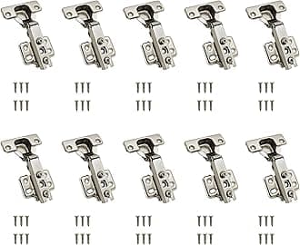 VOLO 10 Pieces (Pack of 5 Set) Concealed Cabinet Hinges with Screws | 0 Crank – Full Overlay | Auto Hinges for Kitchen Cabinets, Mild Steel European Style Hinge for Home, Office & Wardrobe