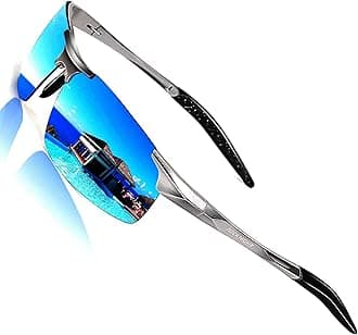 ROCKNIGHT Driving HD Polarized UV400 Protection Ultra light Al-Mg Golf Fishing Outdoor Sunglasses