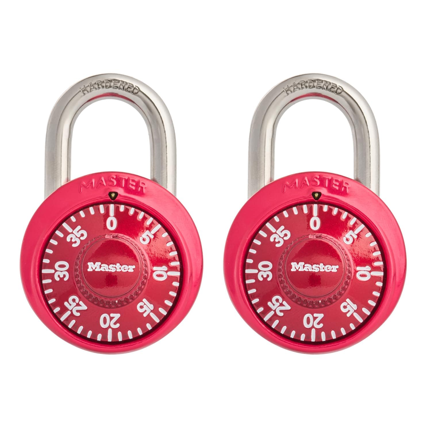 Master Lock 1530T Locker Lock Combination Padlock, 2 Count (Pack of 1), Colors May Vary