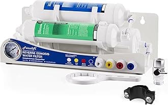 Frizzlife BFRO100 Aquarium Reverse Osmosis System, 3-stage Countertop RO Drinking Water Filter System with Pressure Gauge, Compact, 100 GPD
