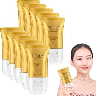 Upgraded Cocobeauty Neck Lift Cream New 2025 Formula Cocobeauty Firming Neck Cream Massage with V-Roller, Tightening & Lifting Cream for Sagging Neck, Double Chin & Crepey Skin (10 Pcs)