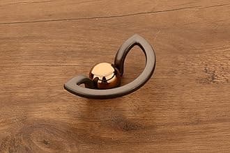 HARMONUS Knobs for Drawer & Cabinets Set Knob,Black Satin - Rose Gold Wardrobe Kitchen Door Pull Handle Knobs Square Shape Drawer Knob - (KNOBS-194- Pack of 6)