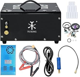 TUXING TXET061-2 2022 New Model 4500Psi Pcp Pump 12V Portable PCP Air Compressor Auto-Stop Version for Pcp Air Rifle Inflatable 12V-220V