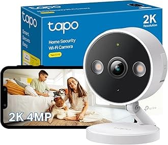 Tapo 2K Indoor/Outdoor Wi-Fi Home Security Camera, IP66 Weatherproof, AI&Baby Cry Detection, Colour Night Vision, Cloud & SD Card Storage up to 512G, work with Amazon Alexa & Google C120