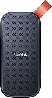 SanDisk 2TB Portable SSD, 800MB/s R, USB 3.2 Gen 2, Rugged SSD with Upto 2 Meter Drop Protection, Type-C to Type-A Cable, PC & Mac Compatible, 3 Y Warranty, External SSD (SDSSDE30-2T00-G26)