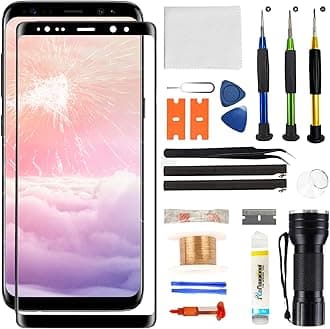 for Samsung Galaxy Note 8 Screen Replacement,Replacement Screen for Galaxy Note 8 Series 6.3 inch,Glass Replacement Kit with Repair Tools,Waterproof Adhesive(NO OLED & Touch Digitizer)