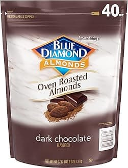 Oven Roasted Dark Chocolate Flavored Snack Nuts Perfect for Snacking, On-the-go, Lunches and More, 40 oz.