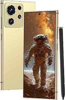S24 Ultra Unlocked Cell Phones Smartphone with Built-in Pen 8+256GB Android 13 Phones 6.8" HD Screen Dual SIM 108MP+48MP Camera 6800 mAh (Lemon)