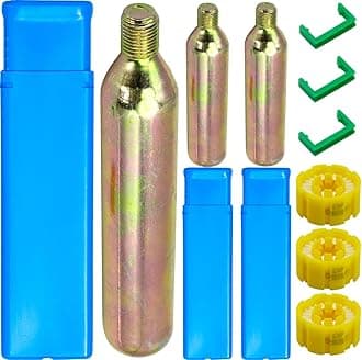 3-Pack 24/33 Grams 1/2 Thread CO₂ Inflator Cartridges Emergency Auto-Inflate for Life Jackets, PFDs & Safety Devices | Water Sports, Boating, Fishing & Kayaking Essential