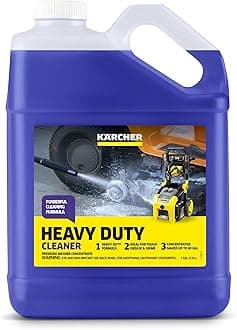 Kärcher Heavy Duty Cleaner, Removes Grease, Dirt, and Grime, Highly Concentrated, Makes up to 40 gal of Cleaner, Residue Free, Readily Biodegradable, For Pressure Washers