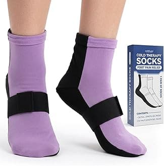 Coldcool Cold Therapy Stocks Reusable Gel Frozen Stockings Slippers for Feet Heels Injures Swellin Chemotherapy Pain Relief for Ankle
