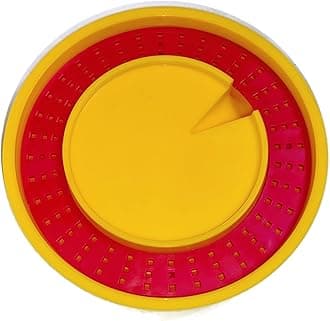 ZAVHOZ Bees Feeding Bowl Bee Feeder Hive Water Drinker Sugar Syrup Drinking Dispenser Tool Plastic Mesh Dish Beehive Watering Station Apiary Accessory Beekeeping Honey Production (Yellow)