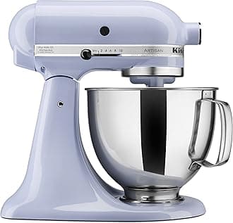 KitchenAid KSM150PSLR Series Artisan 5 Quart Stand Mixer, Stainless Steel, Lavender Cream