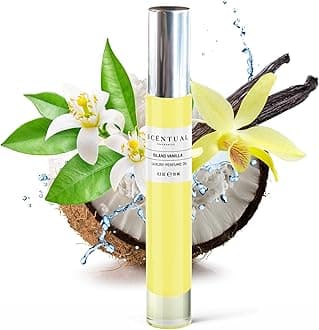 Luxury Perfume Oil, Ultra-Concentrated Women Roll-On Fragrance Oil, Long Lasting Rollerball Travel Mini Perfume, Vegan, Alcohol & Cruelty Free 10ml (Island Vanilla)