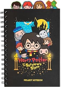 Grupo Erik A5 Project Notebook With 4 Dividers - Harry Potter | A5 Notebook With Dividers, Project Planner, Notepad A5 | Harry Potter Merchandise, Harry Potter Stationery, Harry Potter Gifts