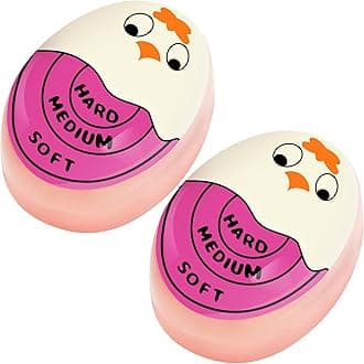 Egg Timer for Hard Boiled Eggs Soft Boiled Color Changing Indicator Tells When Eggs are Ready, Purple 2pcs