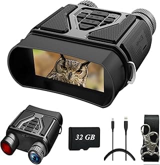 Night Vision Goggles - Night Vision Binoculars for Adults, Gifts for Men Him Husband Dad with 8X Zoom, 4000mAh Rechargeable Gear for Hunting & Camping