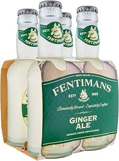 Fentimans Ginger Ale - Botanically Brewed Soft Drink - Exquisitely Crafted and Refreshing Soft Drinks - Gluten-Free and Vegan Friendly Soft Drinks - 4 x 200 ml Bottles