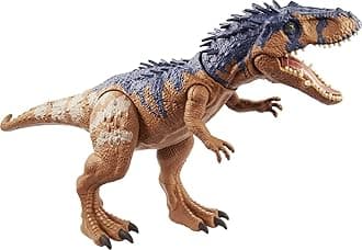 Mattel Jurassic World Massive Biters Dinosaur Action Figure, Siats Meekerorum Large Dino Toy with Tail-Activated Strike & Chomping Motion