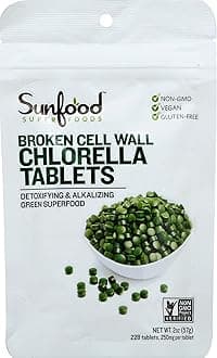 Sunfood Superfoods Chlorella Tablets, 2 Oz.