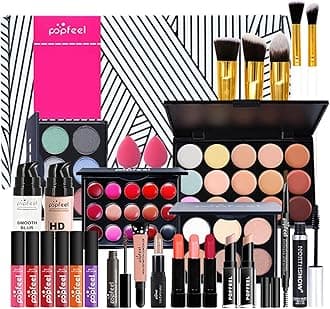 All-In-One Makeup Kit, 29 Pcs MKNZOME Makeup Sets for Women Combination with Eyeshadow Blush Lipstick Concealer etc, Essential Starter Bundle, Multi-purpose Beauty Cosmetic Set for Christmas Gifts#1