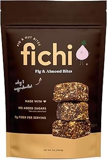 Fig and Nut Bites, a Wholesome and Delicious Gluten-Free Italian Fruit and Nut Snack, 3.5oz Bag (One Pack, Fig and Almond)