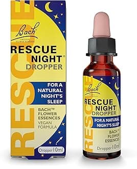 Rescue Night Dropper (10ml), For A Natural Night's Sleep, Natural Flower Essences, Helps Switch Off From Repetitive Thoughts, Disconnect from Distractions, Night Support, Aid a Restful Night