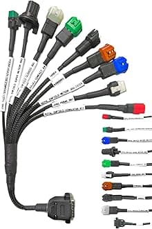 Danlite New Version BS6-BS7 Bike Scanning Cable 11 Coplar for Fast Connectivity Best Wire Quality Unbreakable Cable (Multi-Color)