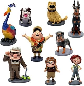 Disney Store Action Toys Deluxe Figure Play Set (Up) - Set of 9 Detailed Figures