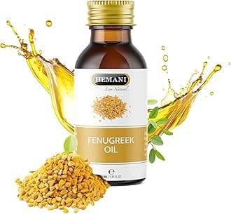 Hemani Fenugreek Oil 30ml - 100% Pure & Natural Fenugreek Seed Essential Oil for Skin, Hair, Wellness, Aromatherapy & Natural Health Remedies, Suitable for All Skin Types