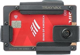 TrayvaxContour Minimalist Wallet Tactical Armor Steel Front Pocket RFID, Lite Rose Gold - No Bottle Opener, Minimalist